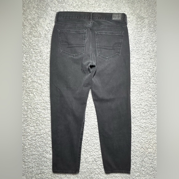 American Eagle Jeans Womens 4 Short Highest Rise Girlfriend Black Denim Casual - Picture 6 of 6